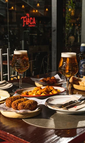 Cena en terraza en Madrid